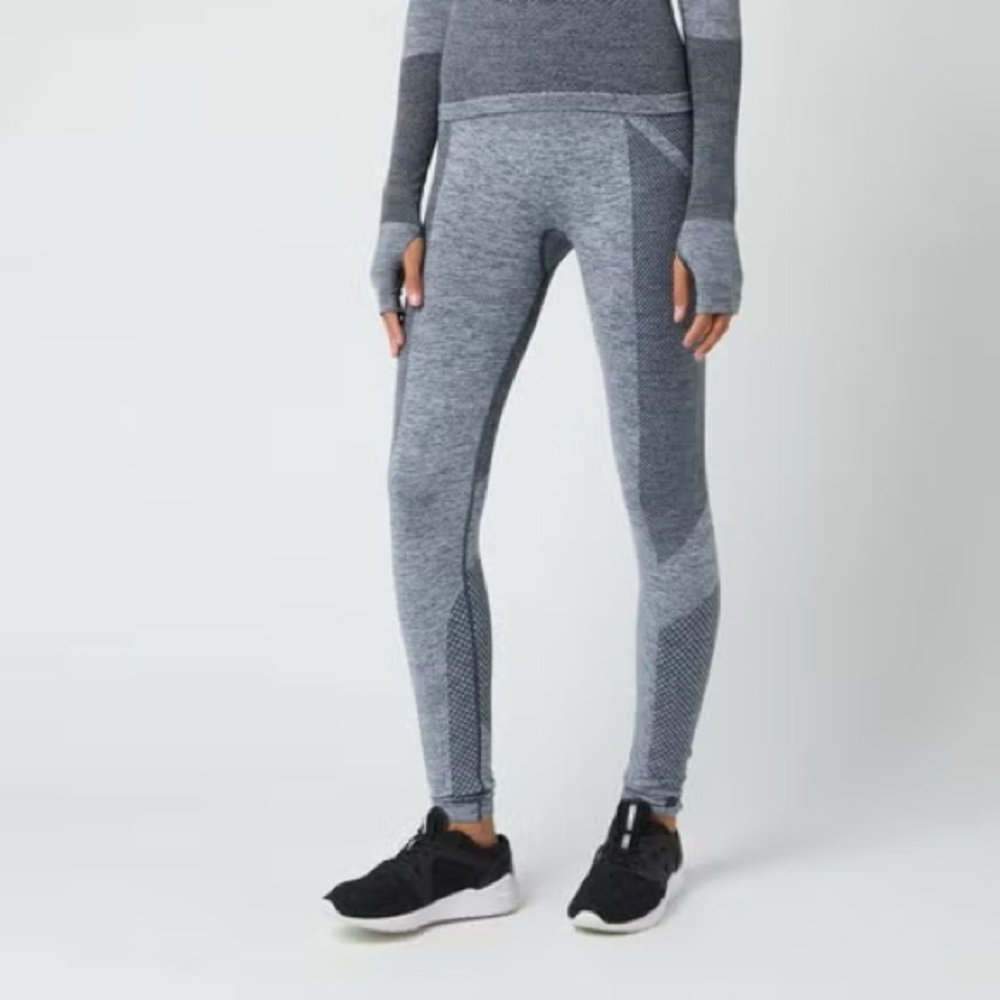 Reebok X Victoria Beckham Women's Seamless Tex Tights - Grey